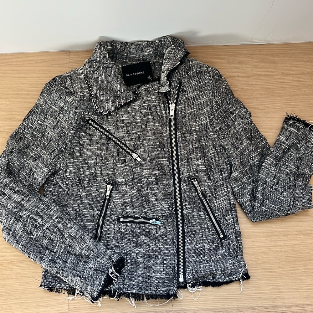 Olivaceous Black and White Jacket
